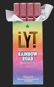 LYT RAINBOW ROAD MIXED FRUIT CRUNCH 500MG THC 100% ORGANIC ALL NATURAL PREMIUM BELGIAN CHOCOLATE BAR